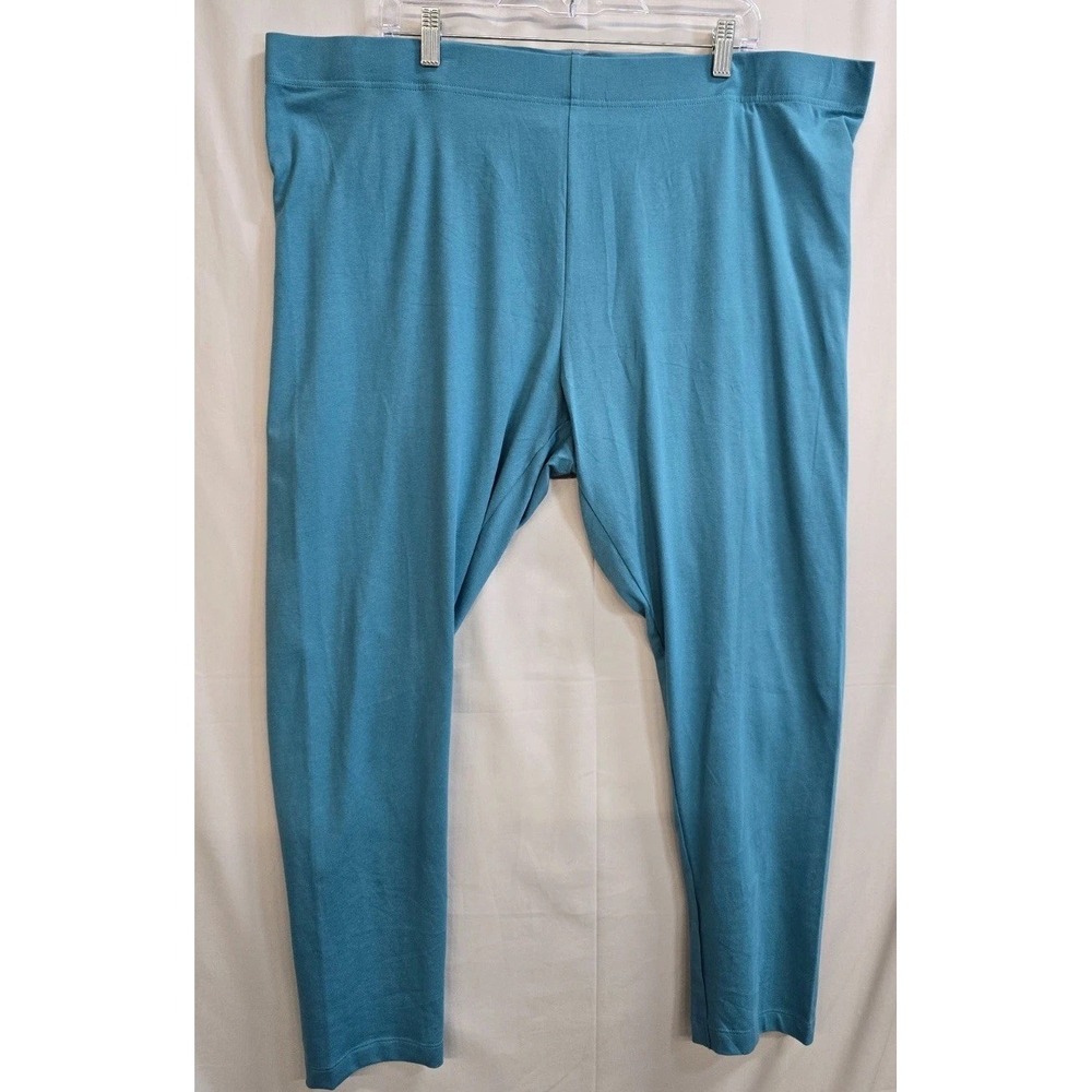 Old Navy Leggings Womens 3X Blue Cotton Jersey Fashion Layering Gym Yoga Pull On